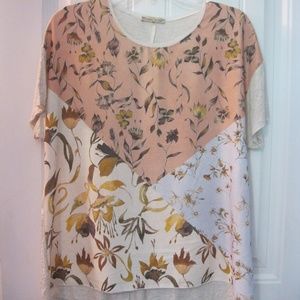 Zara Tunic Top Medium  Multi Pattern